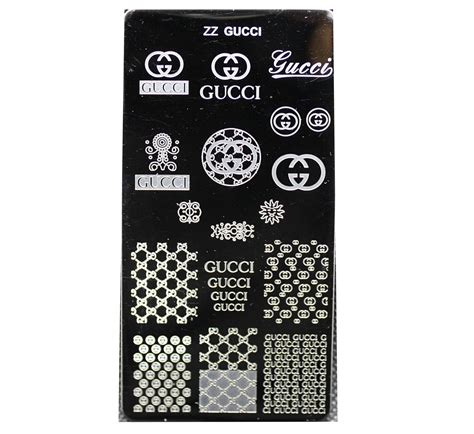 gucci nail stamp plate|Amazon.com: Gucci Nail Stamping Kit.